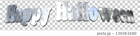 3DCG文字「Happy Halloween」ハッピーハロウィン 130361680