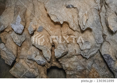 縄文鍾乳洞（岐阜県郡上市）内部 130361899