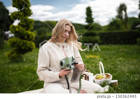 Capturing moments in a serene park during a sunny afternoon 130362493