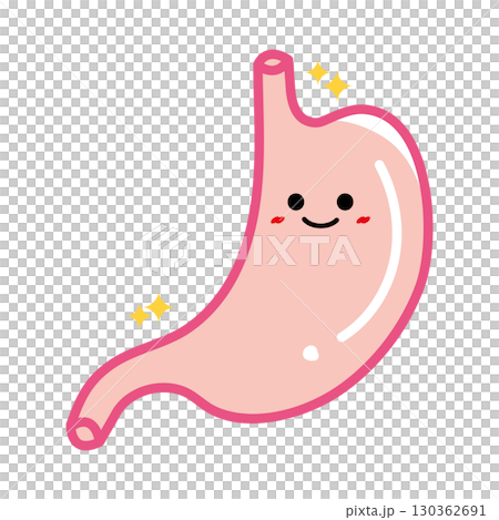 Human organ character: healthy stomach Human organ character: healthy stomach 130362691