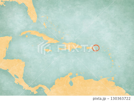 Map of Caribbean islands - United States Virgin Islands 130363722