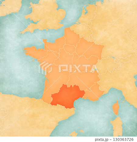 Map of France - Occitania Map of France - Occitania 130363726