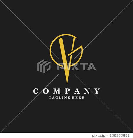 initial letter VG logo design vector initial letter VG logo design vector 130363991