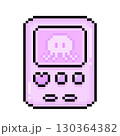 かわいいドット絵のゲームイラスト　ピンク 130364382