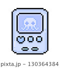 かわいいドット絵のゲームイラスト　青 130364384