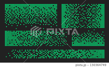 Green cube pixel pattern textures 130364749