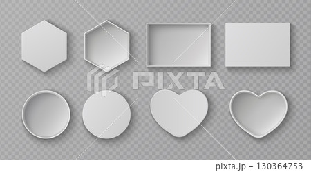 Realistic mockup box set with top view Realistic mockup box set with top view 130364753