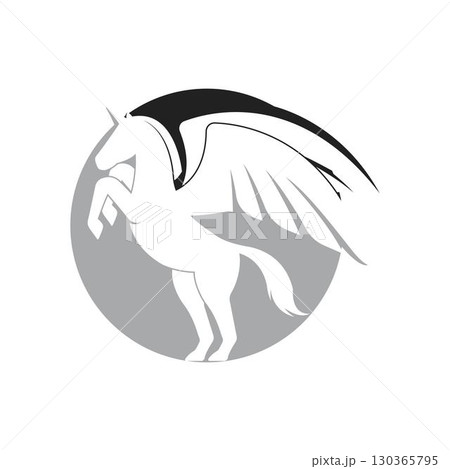 Pegasus logo vector illustration template Pegasus logo vector illustration template 130365795