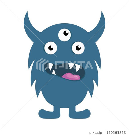 Monster cartoon devil character illustration Monster cartoon devil character illustration 130365858