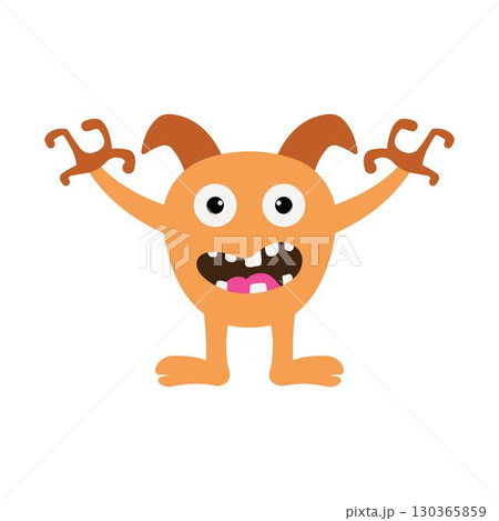 Monster cartoon devil character illustration Monster cartoon devil character illustration 130365859