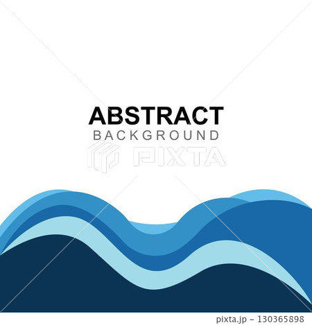 Background abstract color wave design vector 130365898
