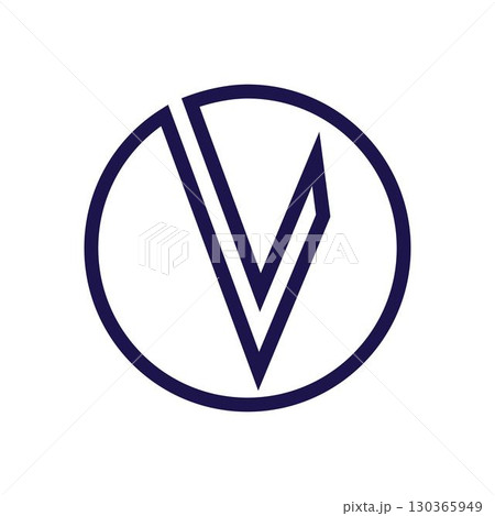 V Letter Logo Template vector illustration 130365949