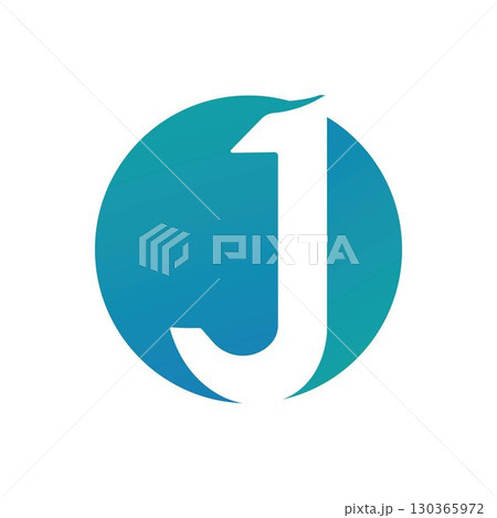 Letter J logo icon design template 130365972