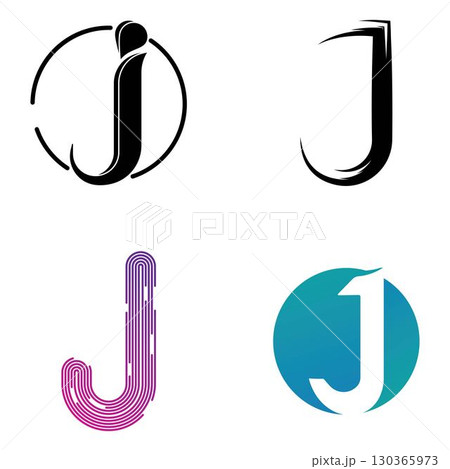 Letter J logo icon design template Letter J logo icon design template 130365973