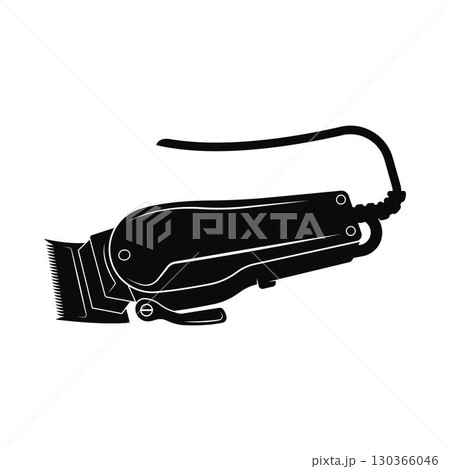 Electrical hair clipper vector icon illustration 130366046