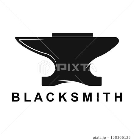 Anvil for Blacksmith Illustration Symbol Vector Logo Anvil for Blacksmith Illustration Symbol Vector Logo 130366123