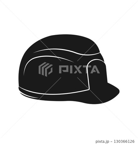 Construction safety helmet logo design 130366126