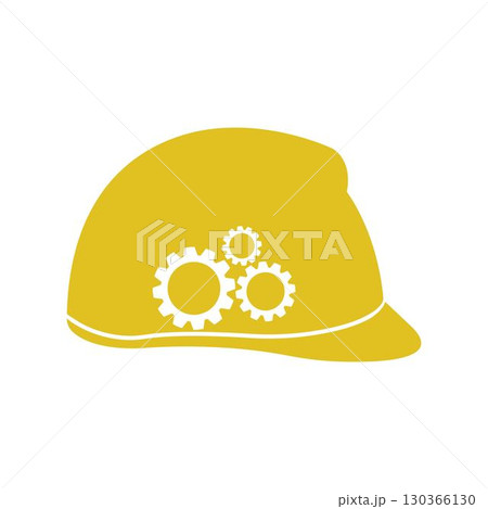 Construction safety helmet logo design 130366130
