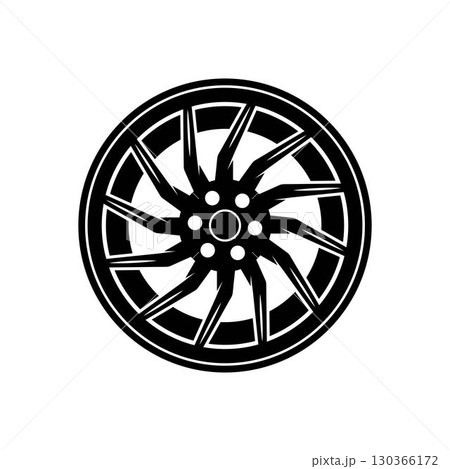 Car rim vector logo illustration designのイラスト素材 [130366172] - PIXTA