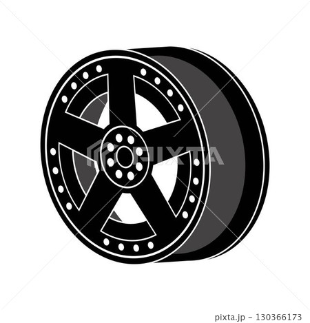 Car rim vector logo illustration design Car rim vector logo illustration design 130366173