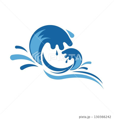 Water wave icon vector illustration design 130366242