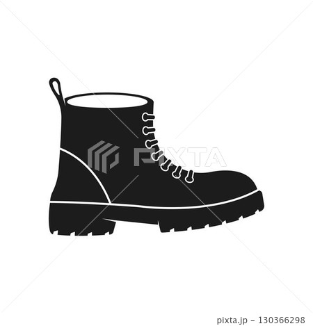 Safety Shoes vector icon. Protective boot shoes vector icon. 130366298