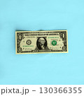 Dollar on a blue background. 130366355