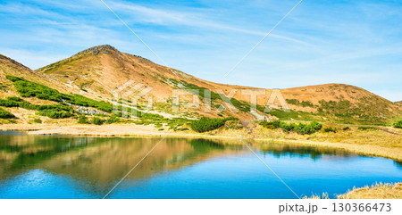 Blue lake with mountains Blue lake with mountains 130366473