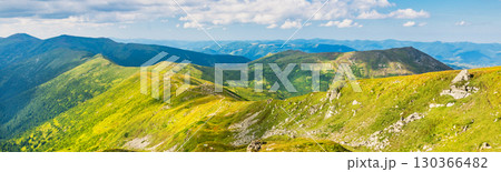 Green mountains and hills landscape Green mountains and hills landscape 130366482
