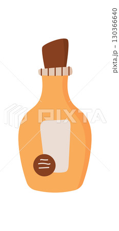 Eco moisturizing hygiene product pack, colorful natural cosmetic oil bottle, isolated organic skin care cream tube, flat cleansing makeup lotion jar, vector illustration. 130366640