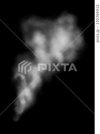 細く広く立ち昇る湯気 130366918