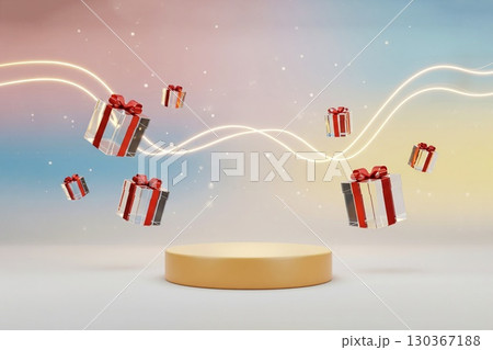 Podium for products showcase 130367188