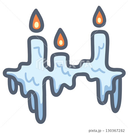 溶けていくキャンドル 130367282