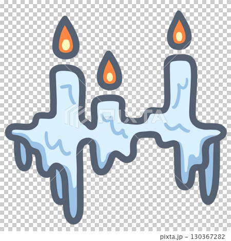 溶けていくキャンドル 130367282