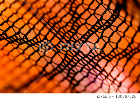 黒色のレース・ハロウィン 背景素材 130367326