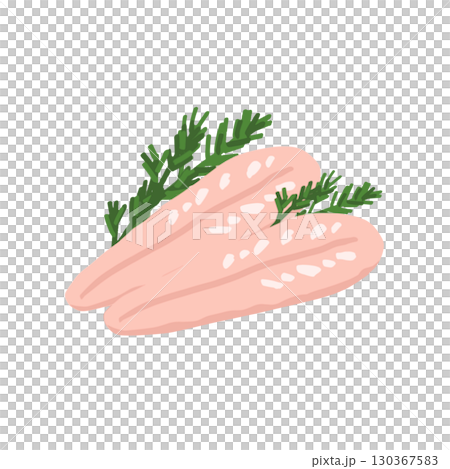 Simple chicken breast illustration Simple chicken breast illustration 130367583