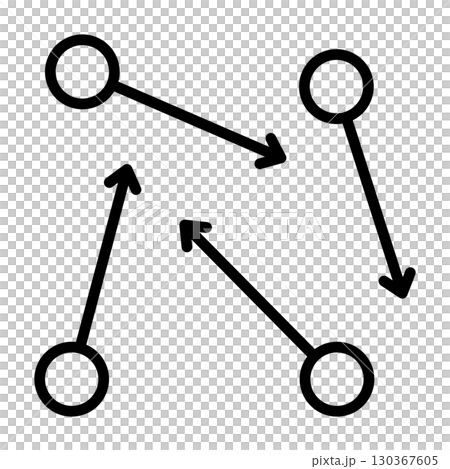 代表隨機運動的圖示。 130367605