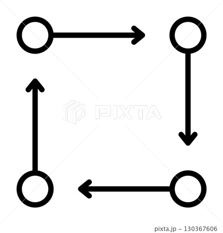 規則性に従って稼働していることを表すアイコン。 130367606