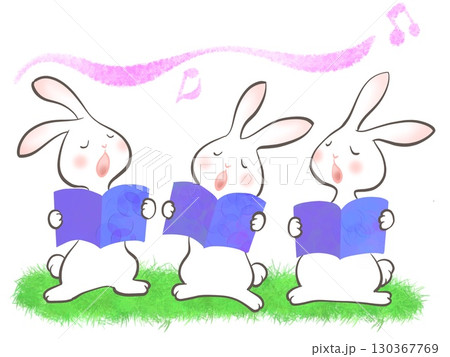 ウサギの合唱 130367769
