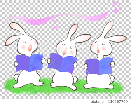 ウサギの合唱 130367769