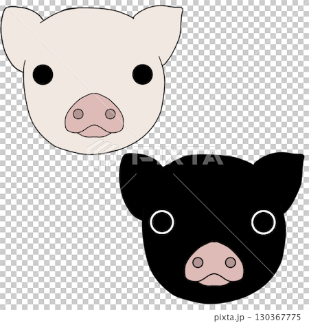 White and black pigs White and black pigs 130367775