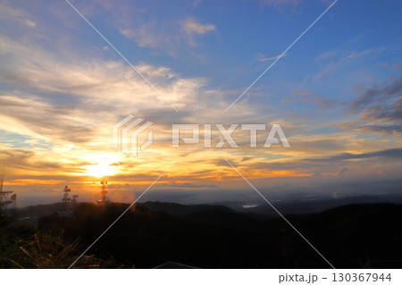 鰐塚山から望む夕景 鰐塚山から望む夕景 130367944