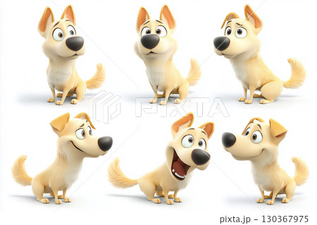 複数カットの犬 130367975