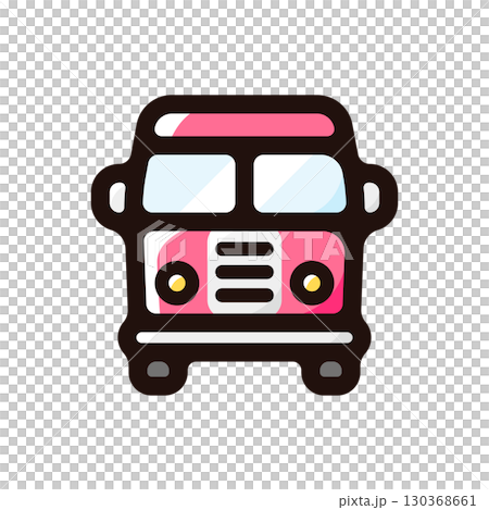 公車插圖圖示(汽車、嬉皮、車輛素材) 公車插圖圖示(汽車、嬉皮、車輛素材) 130368661