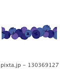 Seamless border of blueberry. Vector graphic line Botanical illustration for decoration, design, tape. 130369127