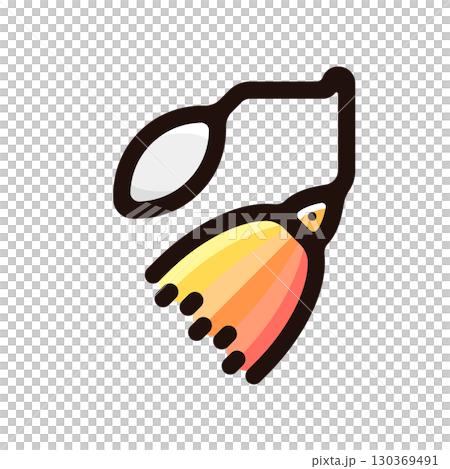 Spinnerbait 插圖圖示(誘餌、釣具、釣具) Spinnerbait 插圖圖示(誘餌、釣具、釣具) 130369491