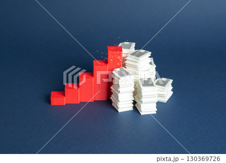 Bureaucracy slows down company growth. Problems of managing a large business. Overregulation, slowing growth. Reducing efficiency, financial stagnation. Optimize paperwork, digitalization. Use AI. 130369726