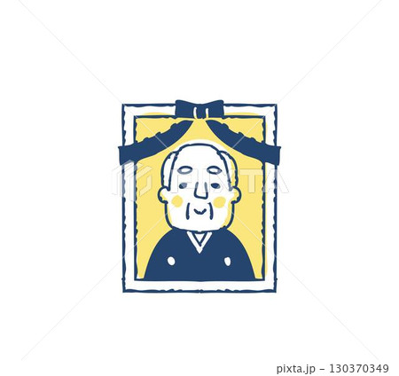 シニア男性の遺影 130370349