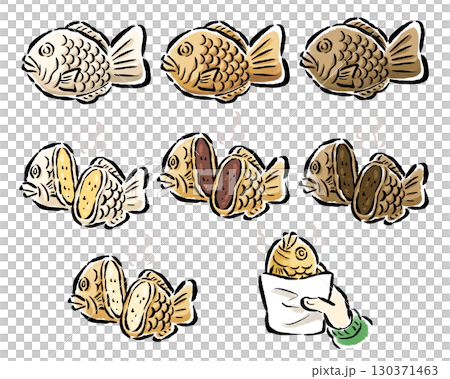 色々な味のたい焼き 130371463