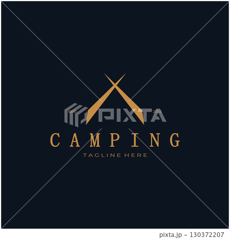 vintage and retro tent logo, camping. With tent, tree and bonfire sign. adventurers, scouts, climbers, camping equipment center vintage and retro tent logo, camping. With tent, tree and bonfire sign. adventurers, scouts, climbers, camping equipment center 130372207